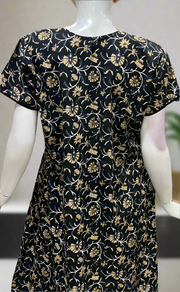 Black Garden Pure Cotton Nighty. Pure Durable Cotton | Laces and Frills