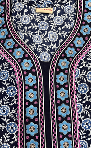 Blue Flora Pure Cotton Nighty. Pure Durable Cotton | Laces and Frills