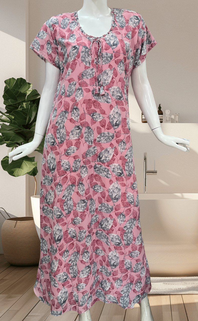 Lemonade Pink Chiffon Nighty. Delicate Chiffon | Laces and Frills - Laces and Frills