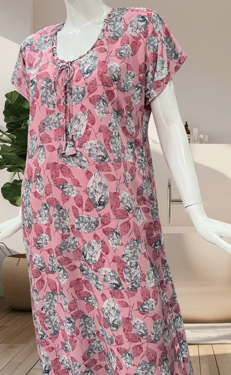 Lemonade Pink Chiffon Nighty. Delicate Chiffon | Laces and Frills - Laces and Frills