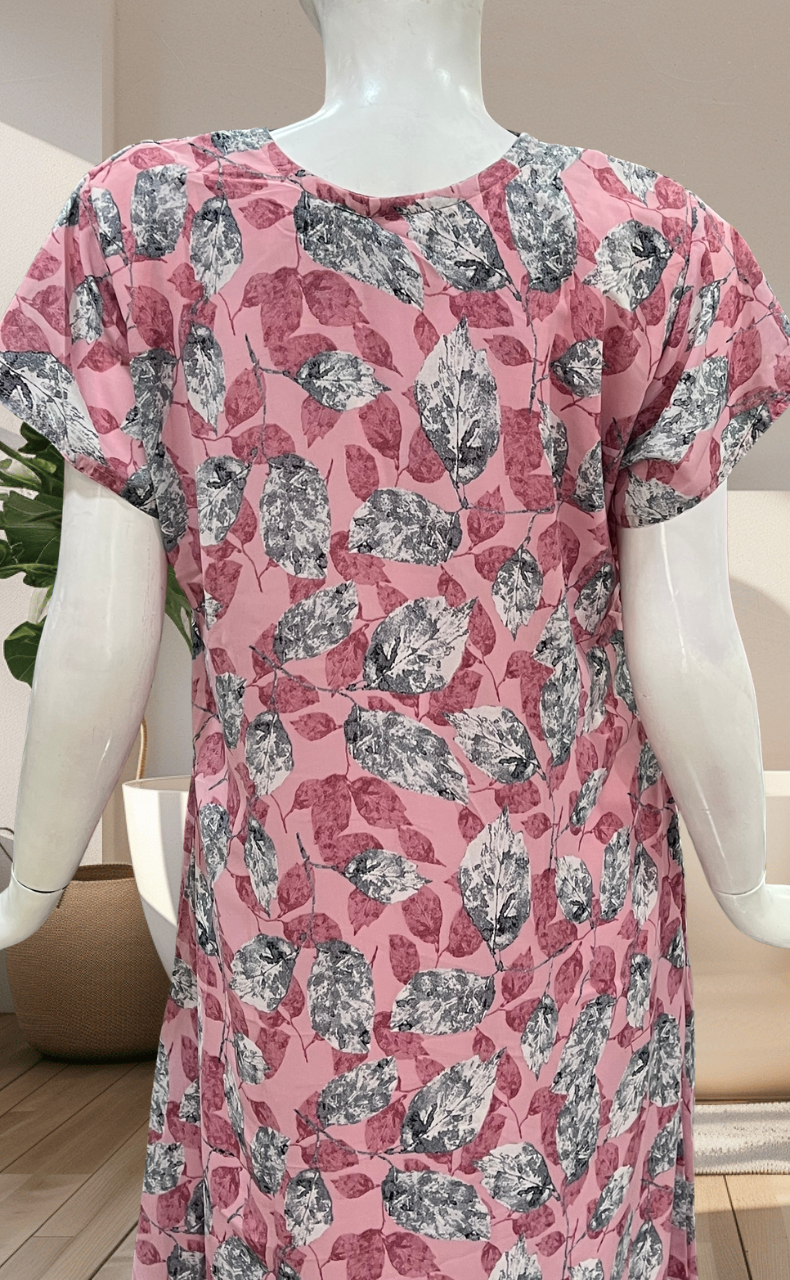 Lemonade Pink Chiffon Nighty. Delicate Chiffon | Laces and Frills - Laces and Frills