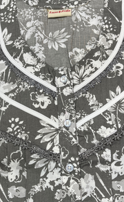 Beige Garden Soft Cotton Nighty. Soft Breathable Fabric | Laces and Frills - Laces and Frills