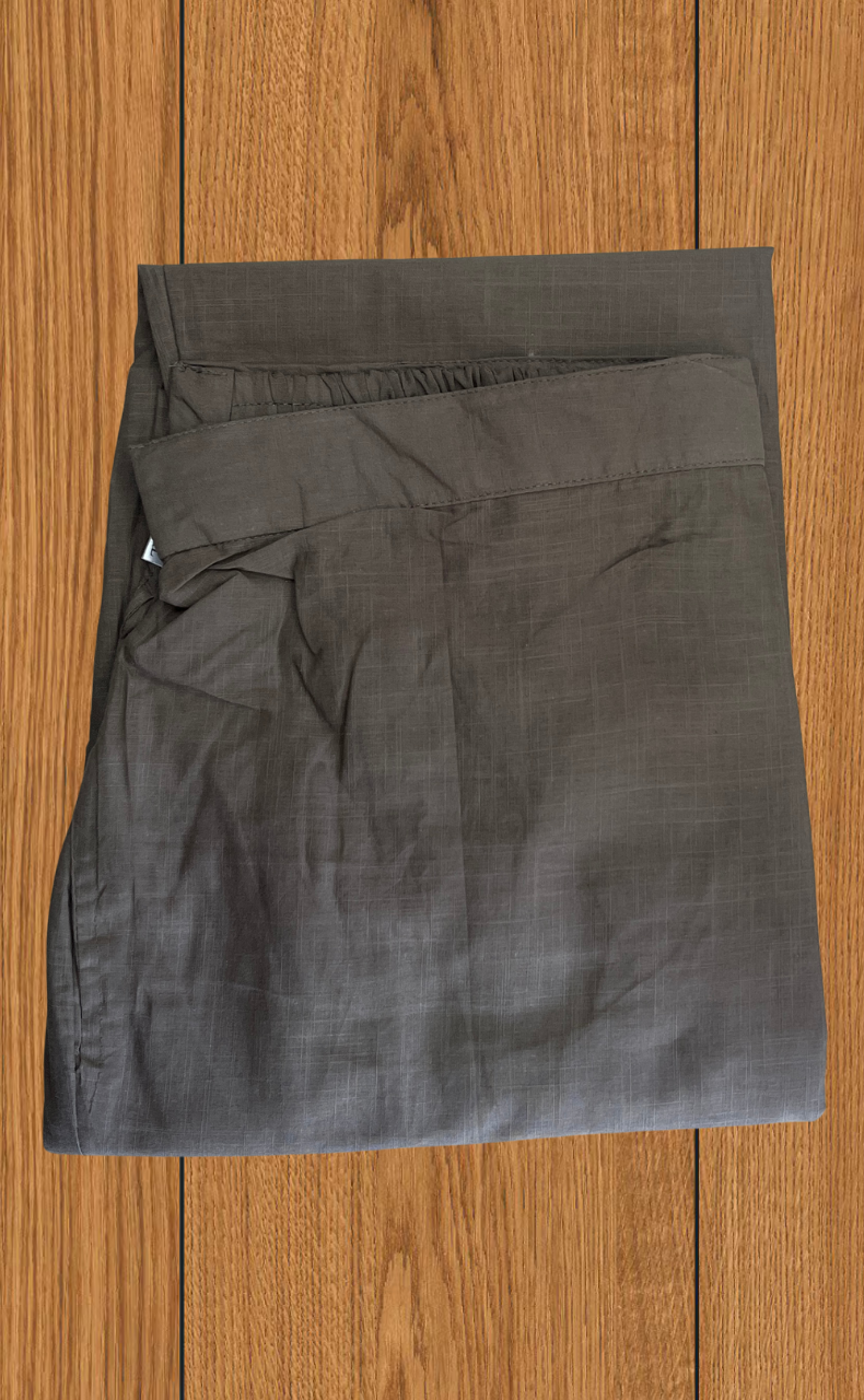 Beige Floral Kurti Co-ord Set . Versatile Cotton Fabric. | Laces and Frills - Laces and Frills