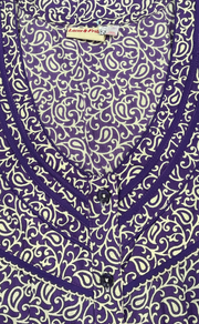 Lavender Garden Pure Cotton Nighty. Pure Durable Cotton | Laces and Frills