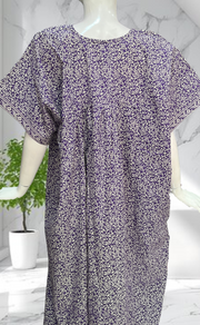 Lavender Garden Pure Cotton Nighty. Pure Durable Cotton | Laces and Frills
