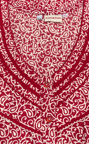 Red Garden Pure Cotton Nighty. Pure Durable Cotton | Laces and Frills
