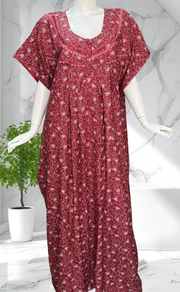 Pink Garden Spun Nighty. Flowy Spun Fabric | Laces and Frills