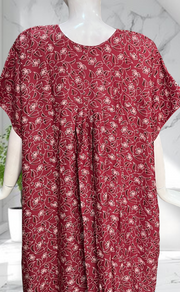 Pink Garden Spun Nighty. Flowy Spun Fabric | Laces and Frills