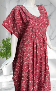 Pink Garden Spun Nighty. Flowy Spun Fabric | Laces and Frills