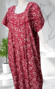 Pink Garden Spun Nighty. Flowy Spun Fabric | Laces and Frills