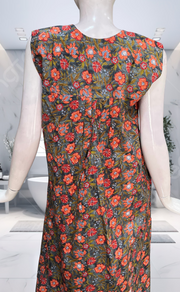 Grey Garden Pure Cotton Sleeveless Nighty. Pure Durable Cotton | Laces and Frills