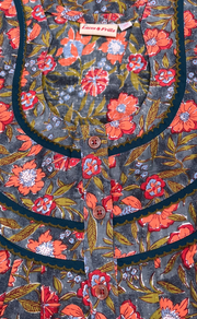 Grey Garden Pure Cotton Sleeveless Nighty. Pure Durable Cotton | Laces and Frills