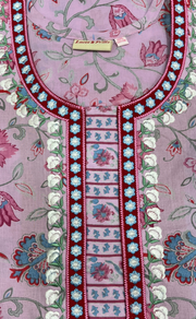 Pink Garden Pure Cotton Nighty. Pure Durable Cotton | Laces and Frills