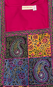 Hot Pink Embroidery Soft Cotton Nighty. Soft Breathable Fabric | Laces and Frills