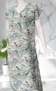 Green Garden Chiffon Nighty. Delicate Chiffon | Laces and Frills