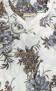 White Garden Chiffon Nighty. Delicate Chiffon | Laces and Frills