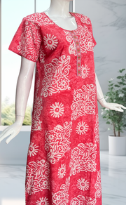 Pink Batik Pure Cotton Nighty. Pure Durable Cotton | Laces and Frills - Laces and Frills