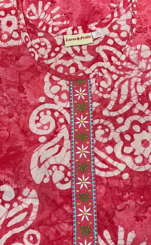 Pink Batik Pure Cotton Nighty. Pure Durable Cotton | Laces and Frills - Laces and Frills