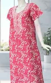 Pink Batik Pure Cotton Nighty. Pure Durable Cotton | Laces and Frills - Laces and Frills