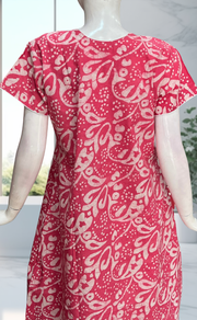 Pink Batik Pure Cotton Nighty. Pure Durable Cotton | Laces and Frills - Laces and Frills