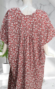 Peach Garden Soft Cotton Nighty. Soft Breathable Fabric | Laces and Frills - Laces and Frills