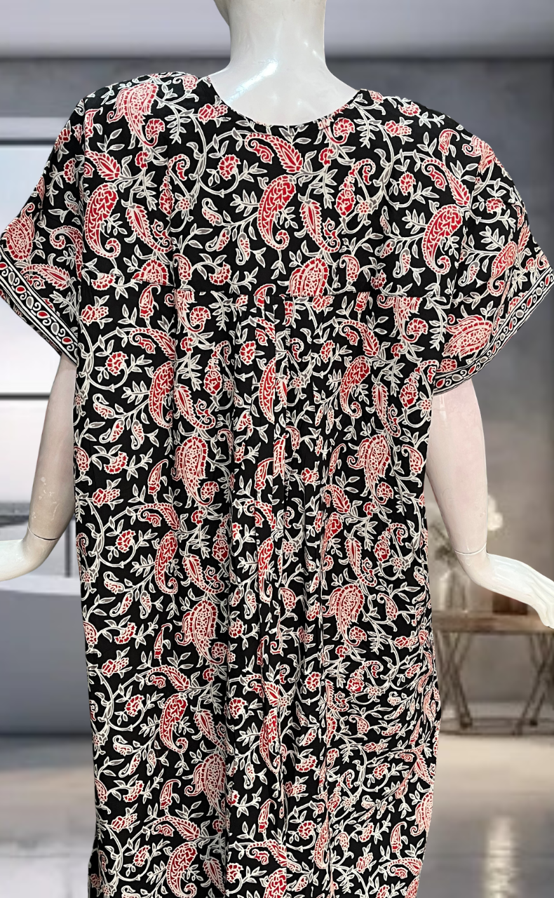 Black Garden Pure Cotton Nighty. Pure Durable Cotton | Laces and Frills
