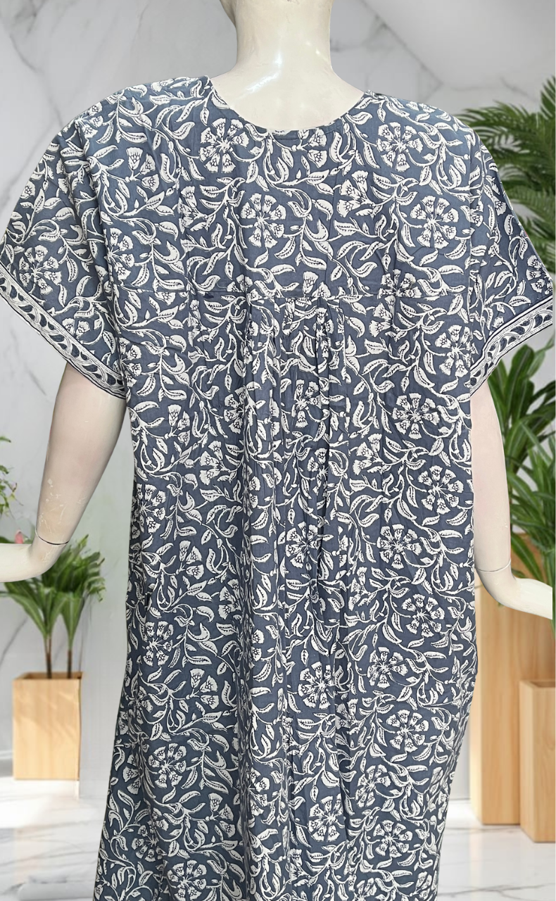 Grey Garden Pure Cotton Nighty. Pure Durable Cotton | Laces and Frills