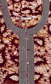 Maroon Batik Pure Cotton Nighty. Pure Durable Cotton | Laces and Frills - Laces and Frills