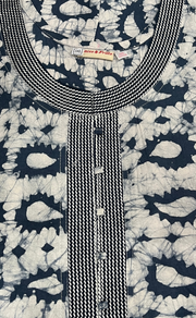 Grey Batik Pure Cotton Nighty. Pure Durable Cotton | Laces and Frills - Laces and Frills