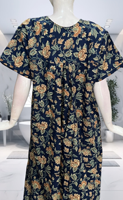 Blue Garden Pure Cotton Nighty. Pure Durable Cotton | Laces and Frills - Laces and Frills