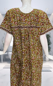 Mustard Garden Pure Cotton Nighty. Pure Durable Cotton | Laces and Frills - Laces and Frills