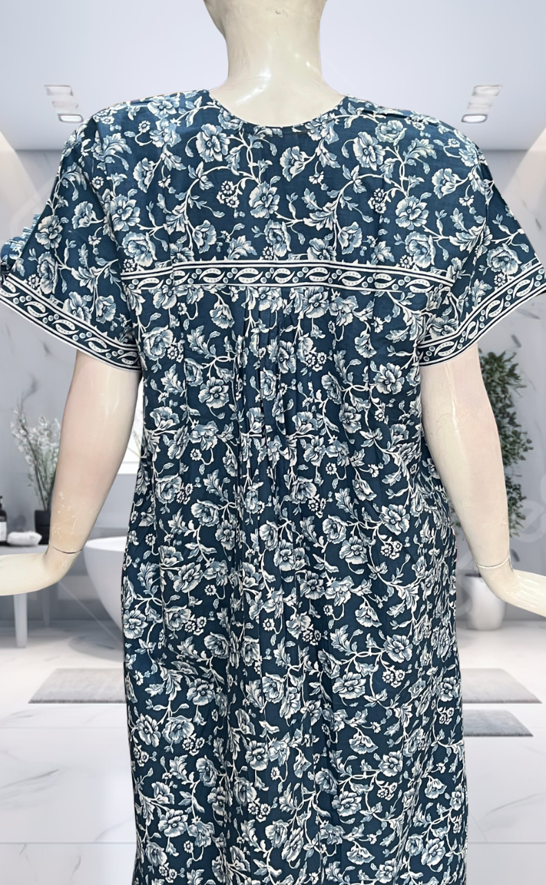Grey Garden Pure Cotton Nighty. Pure Durable Cotton | Laces and Frills
