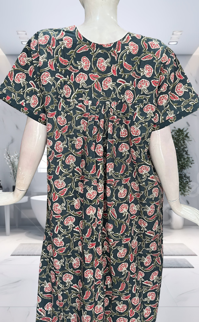 Grey Garden Pure Cotton Nighty. Pure Durable Cotton | Laces and Frills