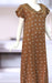 Mustard Dots Spun Extra Large Nighty. Flowy Spun Fabric | Laces and Frills - Laces and Frills