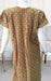 Brown/Creame Flora Full Open Pure Cotton Extra Large Nighty. Pure Durable Cotton | Laces and Frills - Laces and Frills