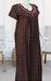Brown Abstract Spun Free Size Nighty . Flowy Spun Fabric | Laces and Frills - Laces and Frills
