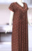 Brown Garden Spun Extra Large Nighty. Flowy Spun Fabric | Laces and Frills - Laces and Frills