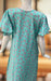 Sea Green Dots Rayon Slim Fit Nighty . Flowy Rayon Fabric | Laces and Frills - Laces and Frills