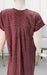 Maroon Motif Spun Extra Large Nighty. Flowy Spun Fabric | Laces and Frills - Laces and Frills