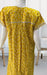 Yellow Tiny Flora Pure Cotton Feeding XXL Nighty . Pure Durable Cotton | Laces and Frills - Laces and Frills
