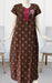 Brown Floral Spun Extra Large Nighty. Flowy Spun Fabric | Laces and Frills - Laces and Frills