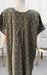 Grey/Mustard Dots Spun 4XL Nighty. Flowy Spun Fabric | Laces and Frills - Laces and Frills