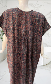 Blue Garden Spun Nighty. Flowy Spun Fabric | Laces and Frills - Laces and Frills