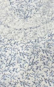 White/Blue Floral Chiffon Nighty. Delicate Chiffon | Laces and Frills - Laces and Frills