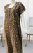 Brown Embroidery Spun 3XL Nighty. Flowy Spun Fabric | Laces and Frills - Laces and Frills