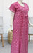 Pink Flora Pure Cotton 3XL Nighty . Pure Durable Cotton | Laces and Frills - Laces and Frills