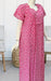 Pink Flora Pure Cotton 3XL Nighty . Pure Durable Cotton | Laces and Frills - Laces and Frills