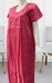 Pink Geometric Pure Cotton 5XL Nighty . Pure Durable Cotton | Laces and Frills - Laces and Frills