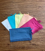 Plain Multi Colour Cotton Pillow Covers  (Set of 12 Piece) - Laces and Frills