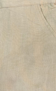 Beige Straight Pants . Pure Cotton Fabric | Laces and Frills - Laces and Frills